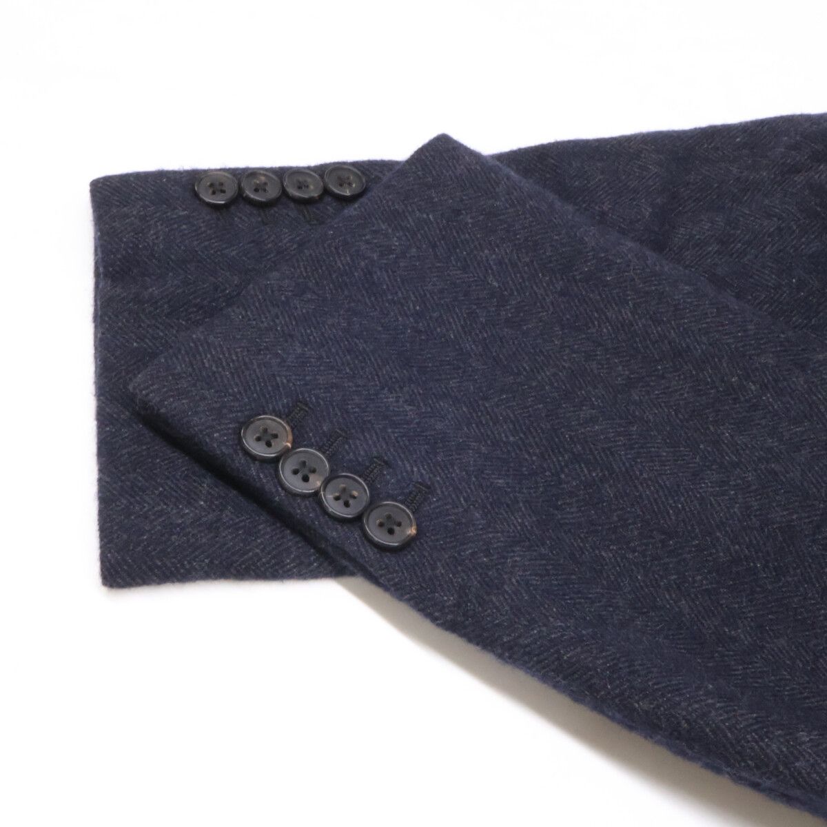 Hermes Belle Vest Cashmere Herringbone Tailored Jacket 52 — view 7