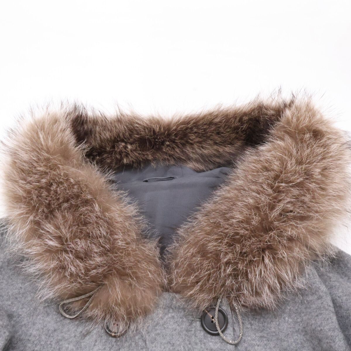 Brunello Cucinelli Cashmere Double Breasted Hooded Coat 40 — view 8