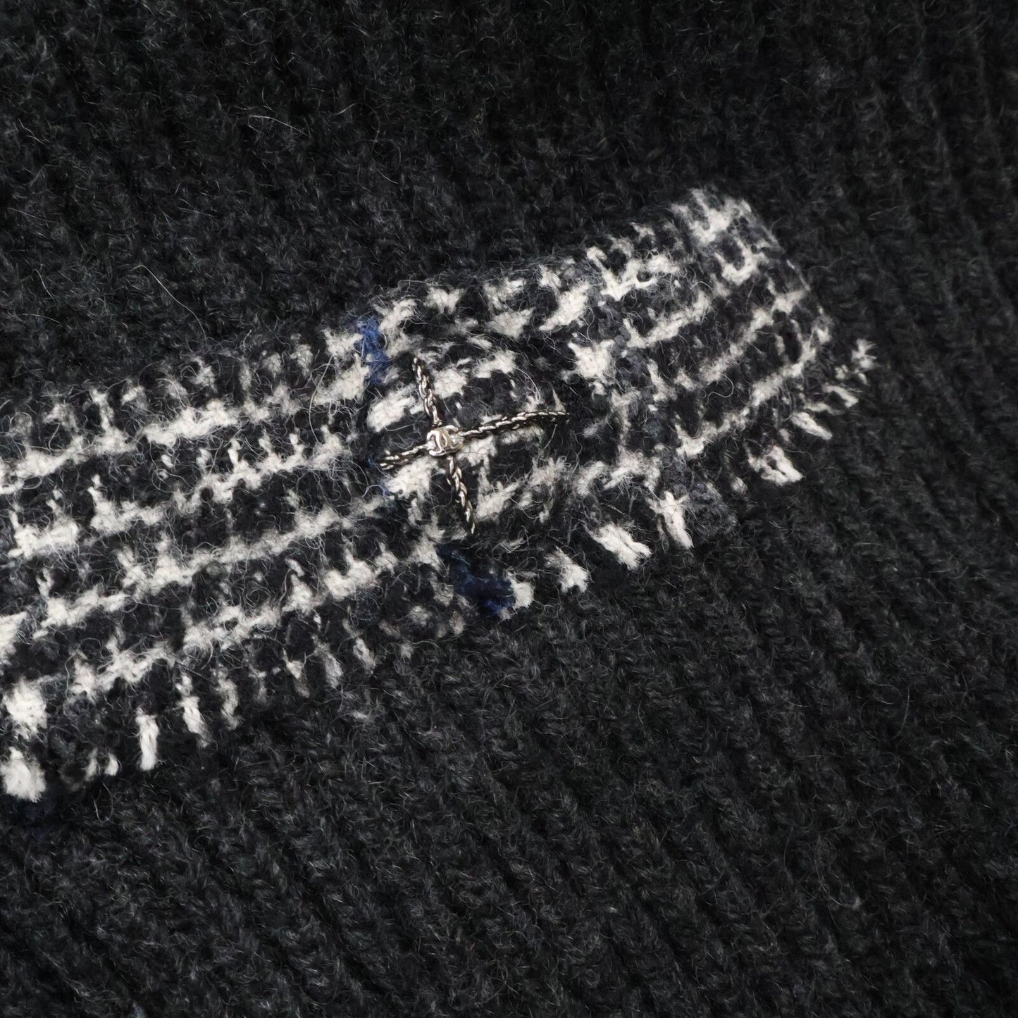 Chanel Cashmere Rib Knit Long Cardigan 38 — view 8