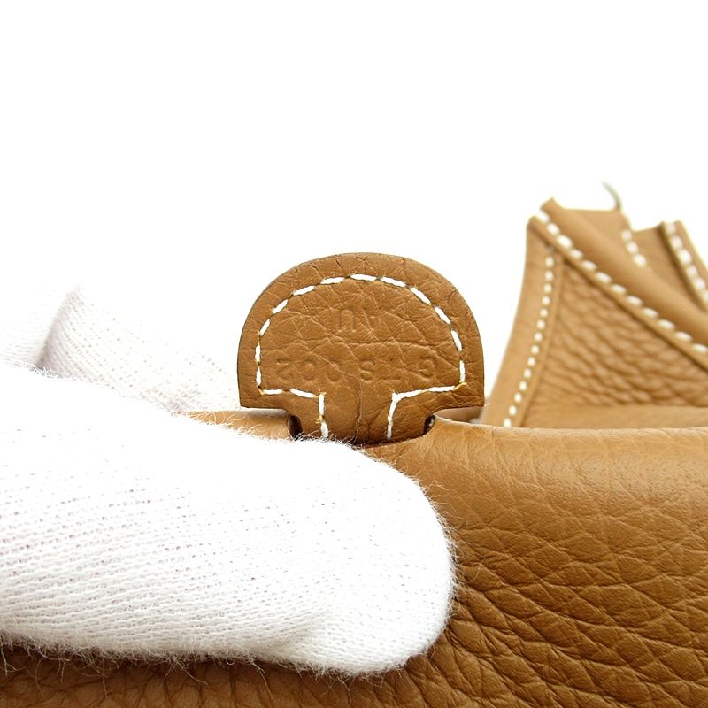 Hermes Evelyne 23 Taurillon Clemence Shoulder Bag Gold — view 8