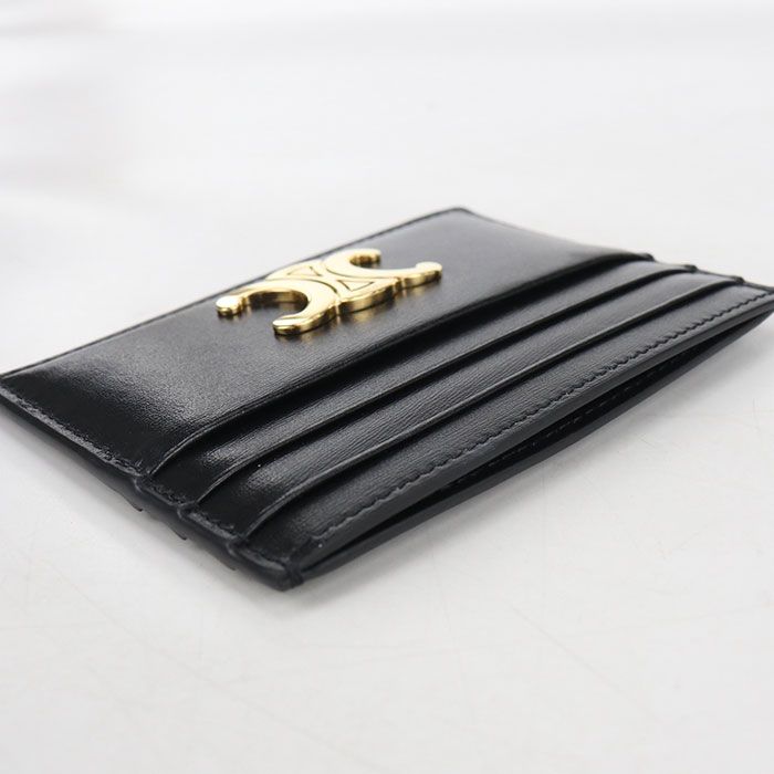 Celine Triomphe Card Case Holder Shiny Calfskin — view 6