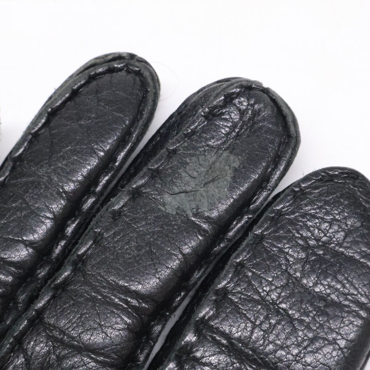 Celine Homme Leather Gloves Black — view 8