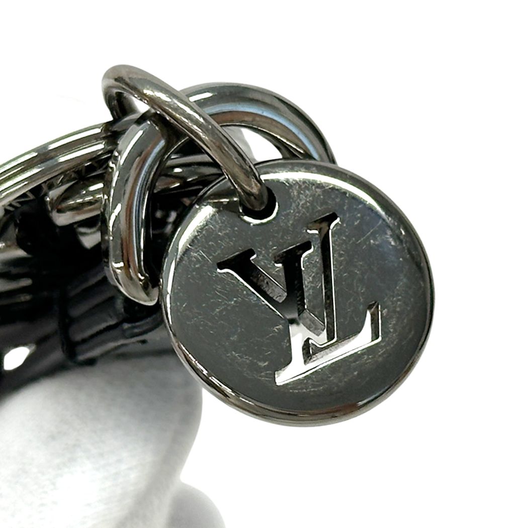 Louis Vuitton Key Holder Monogram Eclipse Key Dragonne Black Key Charm — view 6