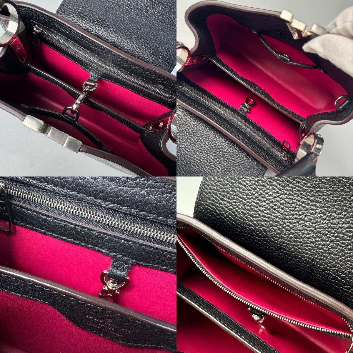 Louis Vuitton Capucines BB 2-Way Shoulder Bag Black — view 8