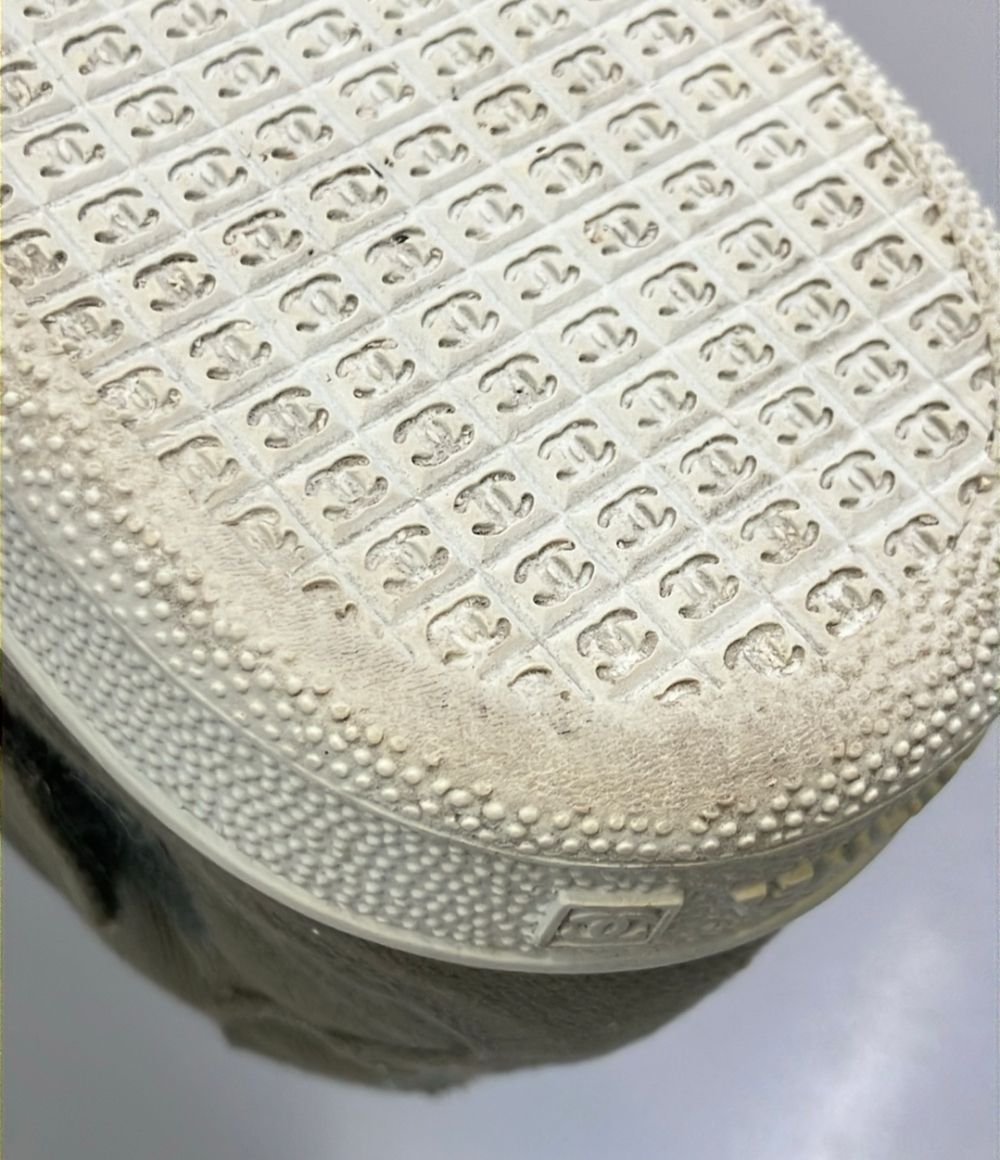 Chanel Quilted Canvas Sneakers — view 8
