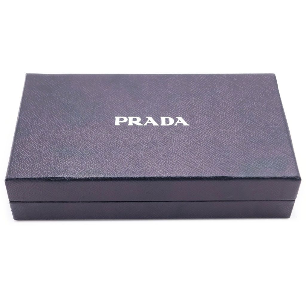 Prada Wallet L fa Long Wallet Saffiano Leather Black — view 6