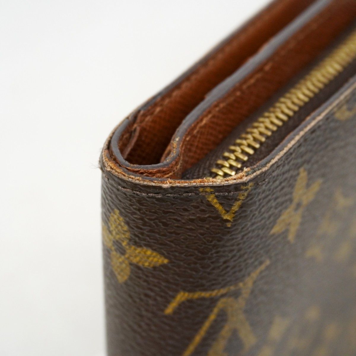 Louis Vuitton Wallet Monogram Porte Papier Zip Brown — view 9