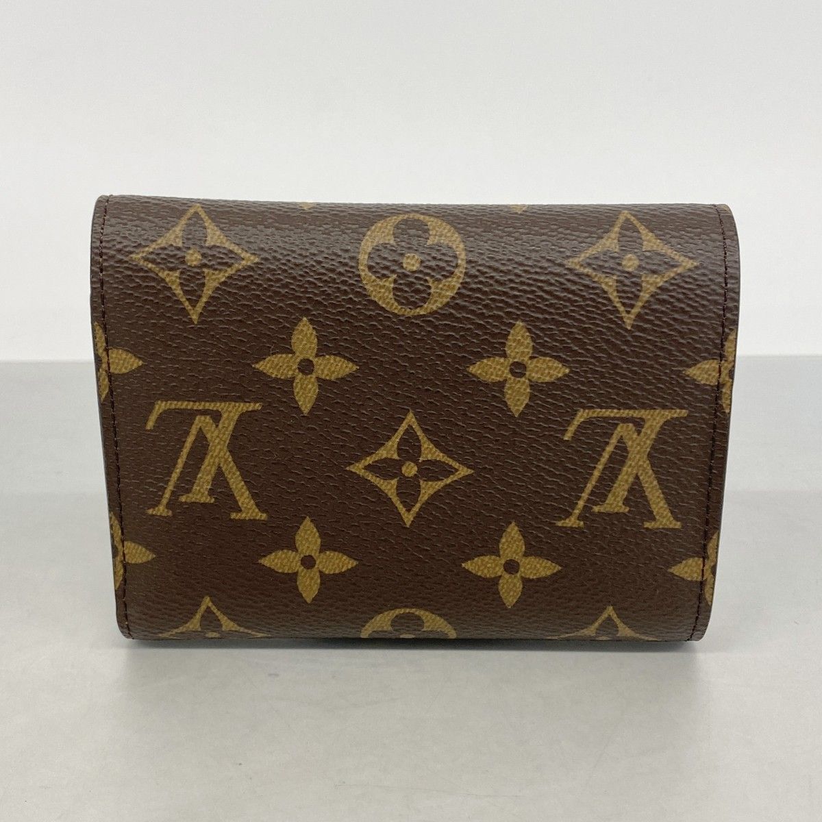 Louis Vuitton Trifold Wallet Monogram Portefeuille Victorine Brown — view 8