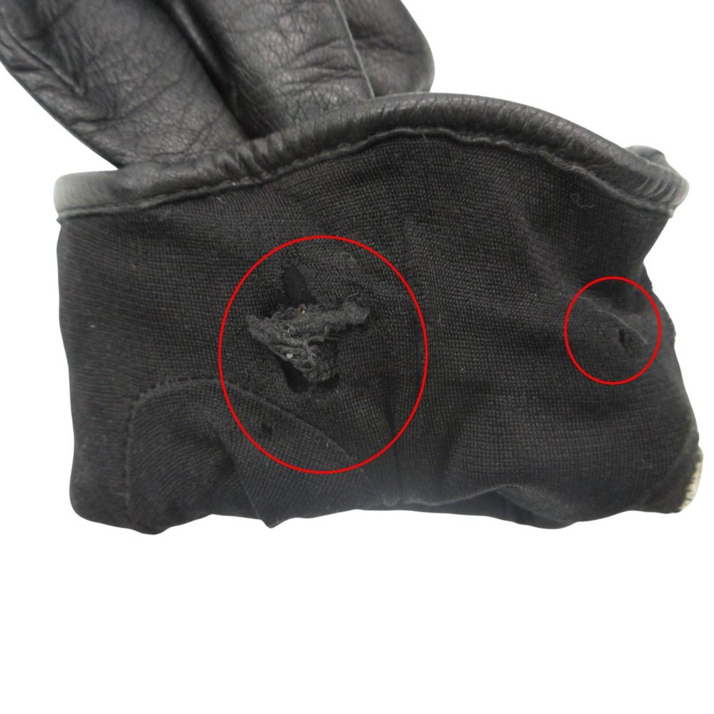 Bottega Veneta Gloves Leather Cha Black — view 9