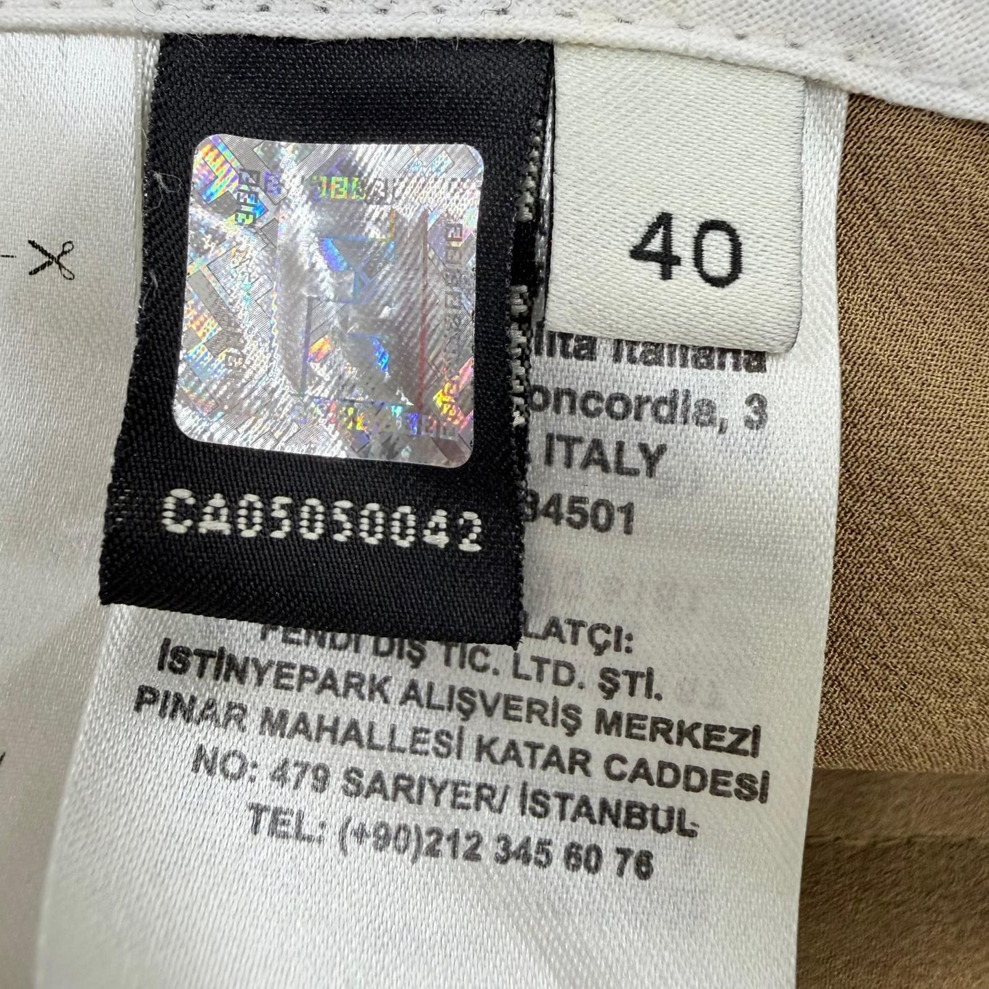 Fendi Cotton 100% Cowhide Leather Hooded Coat Brown 40 — view 9