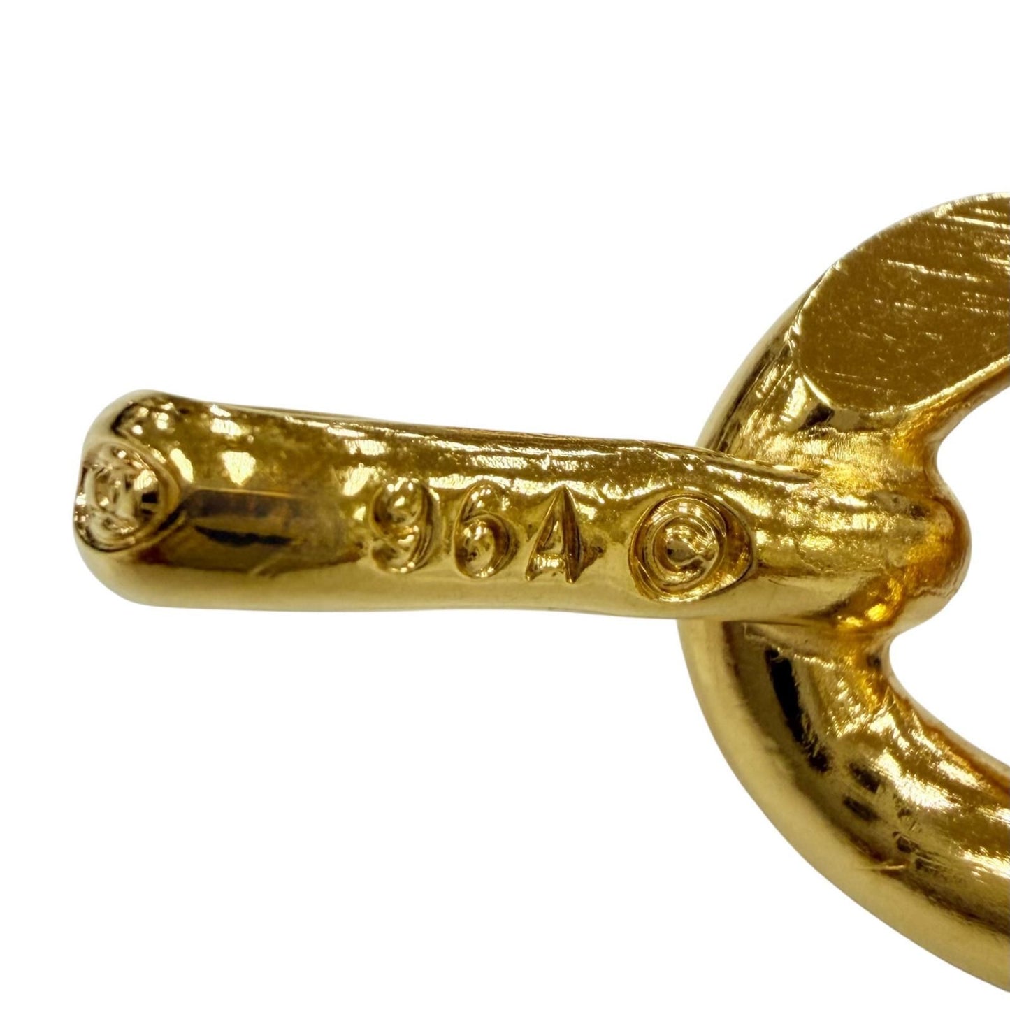 Chanel Vintage Metal 31 Rue Cambon CC Logo Chain Belt Gold Plated — view 8