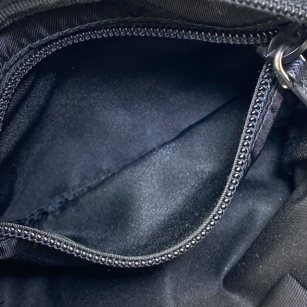 Prada Pouch Makeup Triangle Logo Nylon Black Everyday — view 8