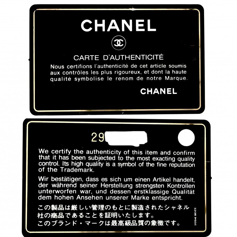 Chanel Card Case Stitch Boy CC Logo Caviar Leather Yellow Gold — view 9