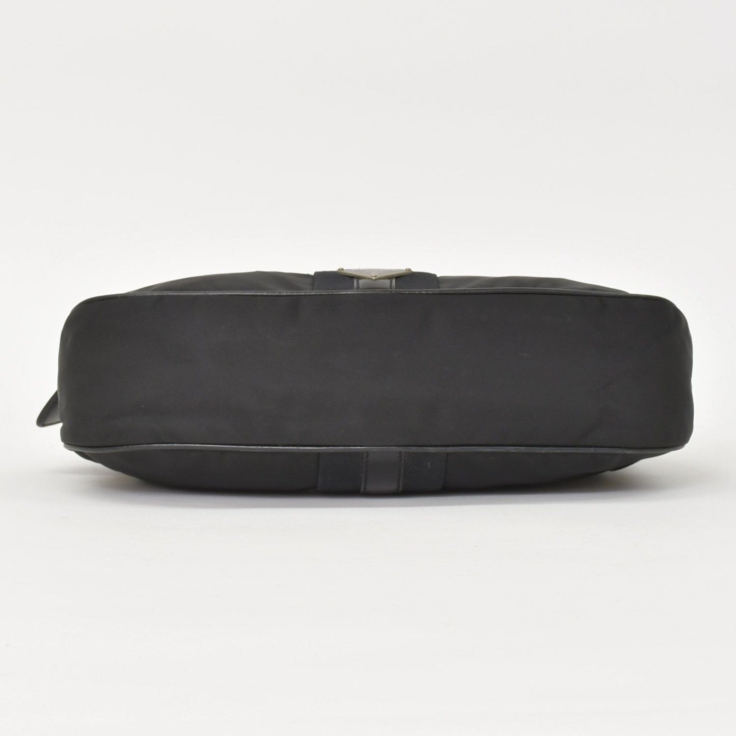 Prada Bag Triangle Logo Nylon Black Silver — view 8
