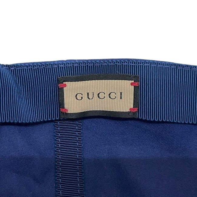 Gucci Cap Baseball Cap Interlocking Canvas Blue — view 9