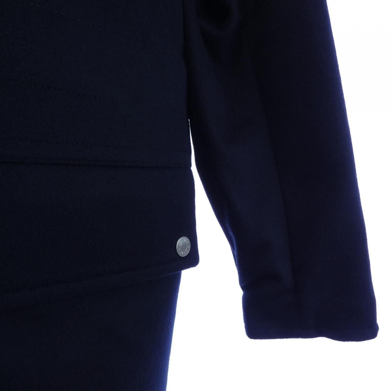Hermes Coat Navy — view 6