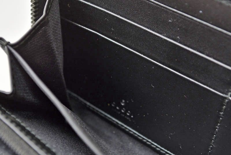 Gucci Wallet Zip Around GG Supreme Black — view 8