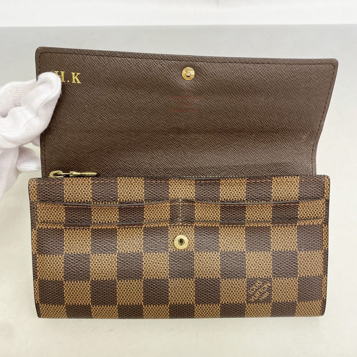 Louis Vuitton Wallet Damier Portefeuille Sarah Ebene — view 9