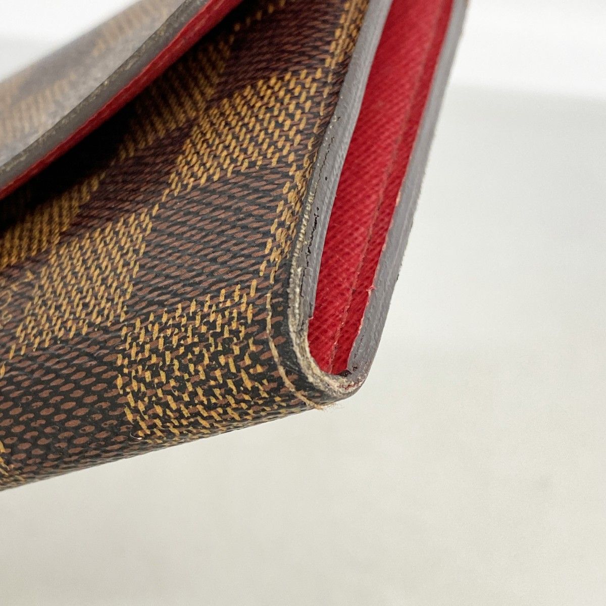 Louis Vuitton Wallet Damier Portefeuille Emily Ebene Rouge — view 9