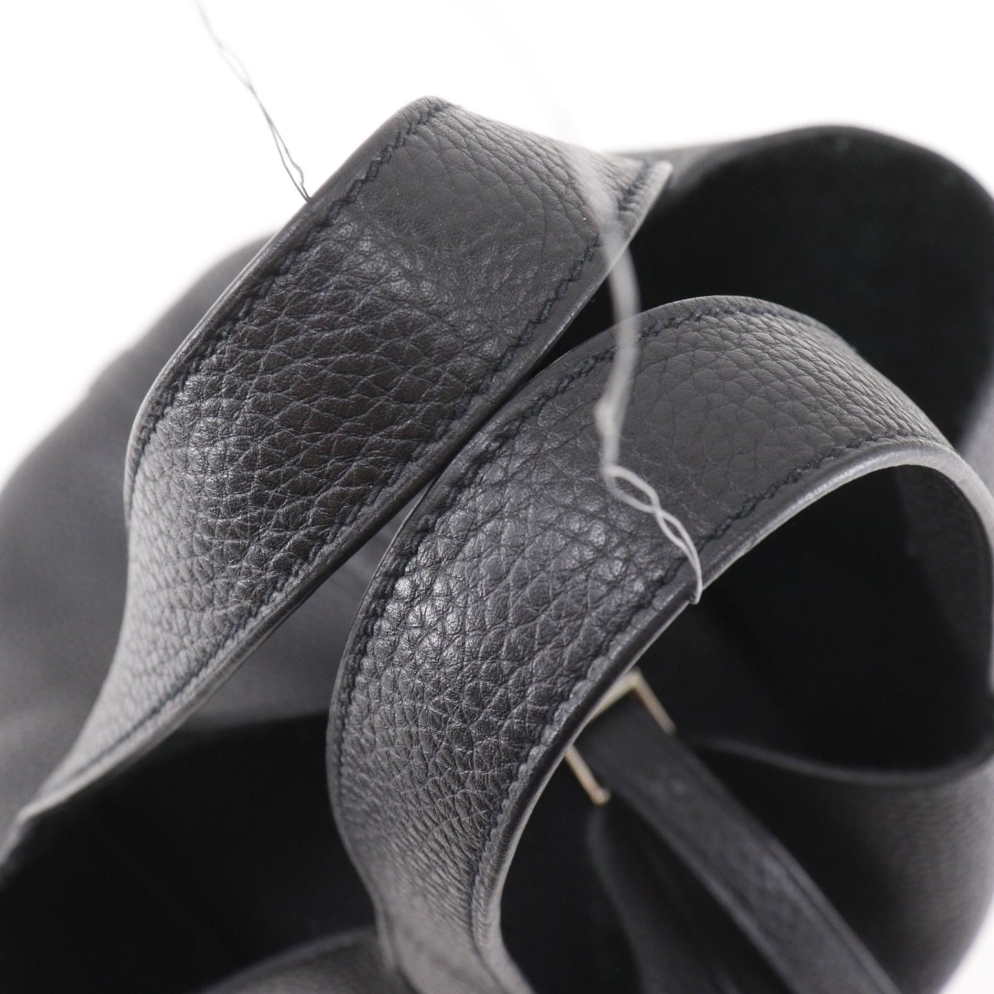 Hermes Picotin Lock 22 Taurillon Clemence Black Silver T Handbag — view 8