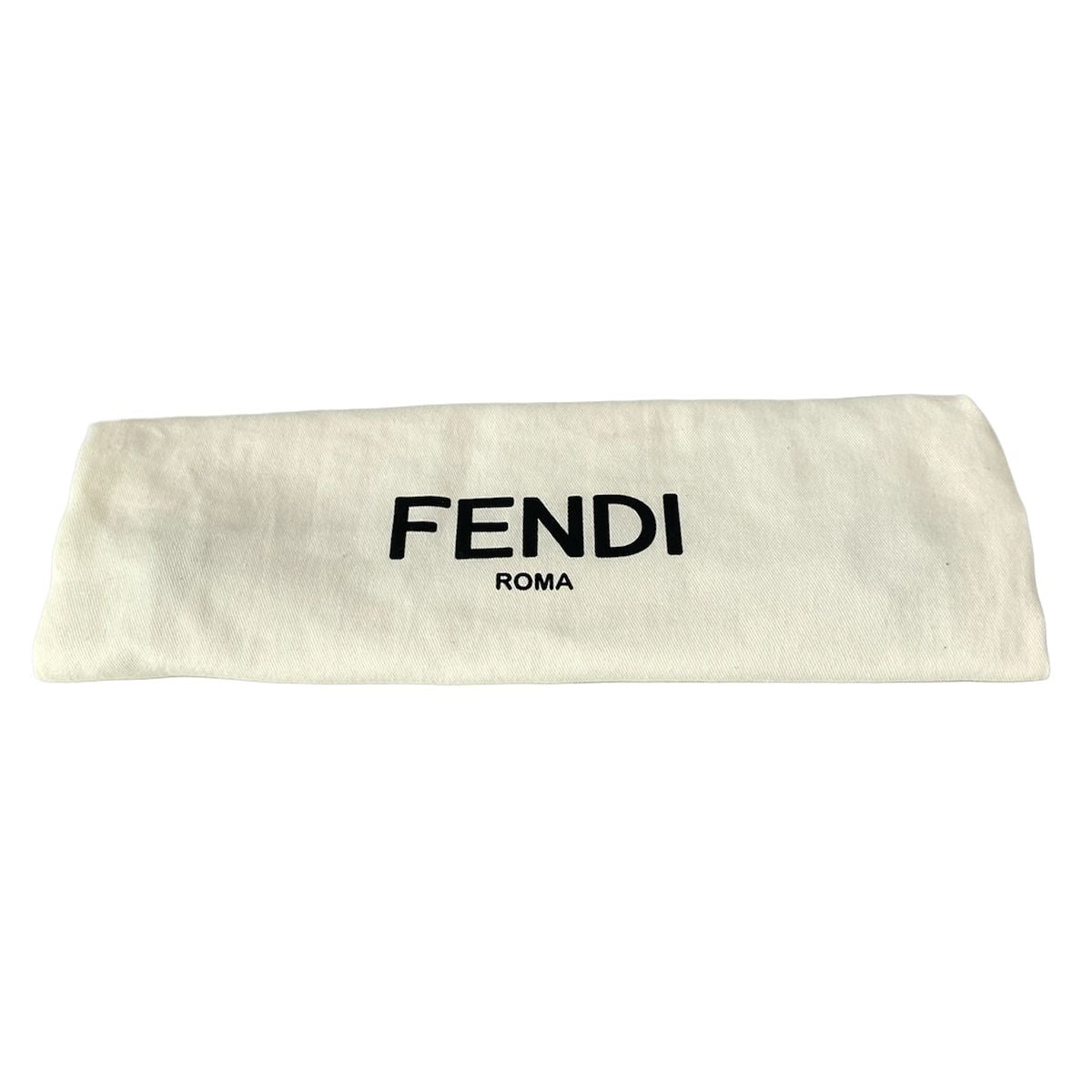 Fendi Shoulder Bag Slim Clutch Dark Yellow Strap Removable Leather — view 8