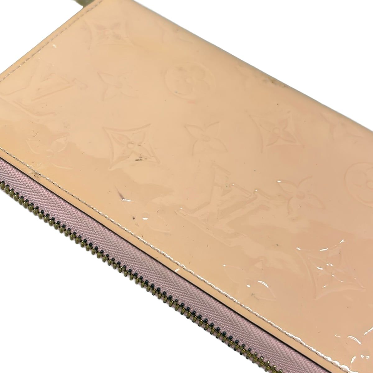 Louis Vuitton Wallet Monogram Vernis Zippy Rose Ballerine Leather — view 8