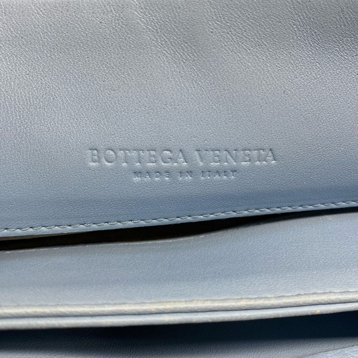 Bottega Veneta Shoulder Bag Olympia Light Blue Chain Leather — view 8