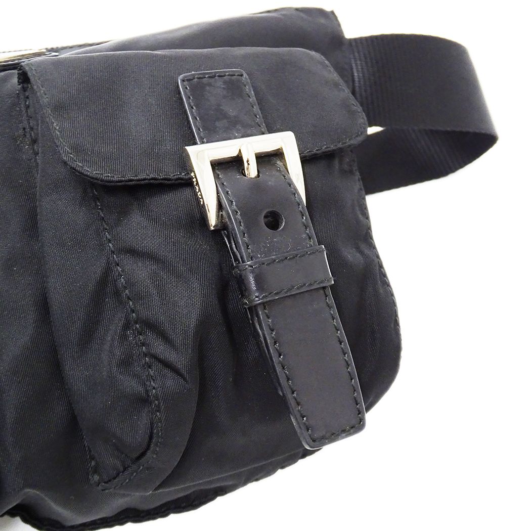 Prada Belt Bag Nylon Black Logo Small — view 8