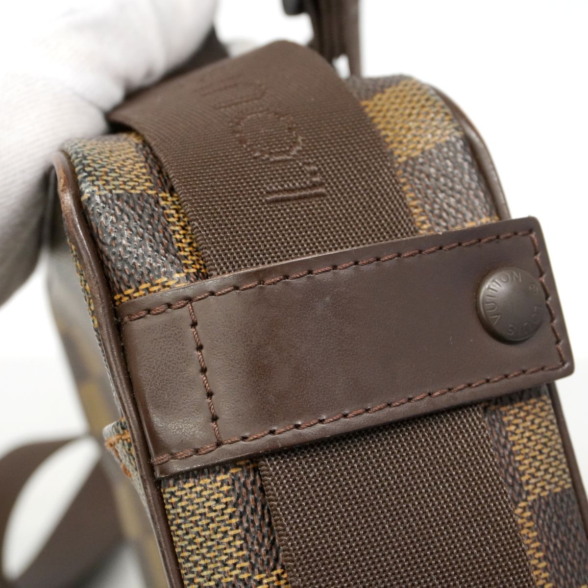 Louis Vuitton Shoulder Bag Damier Olaf PM Ebene — view 8