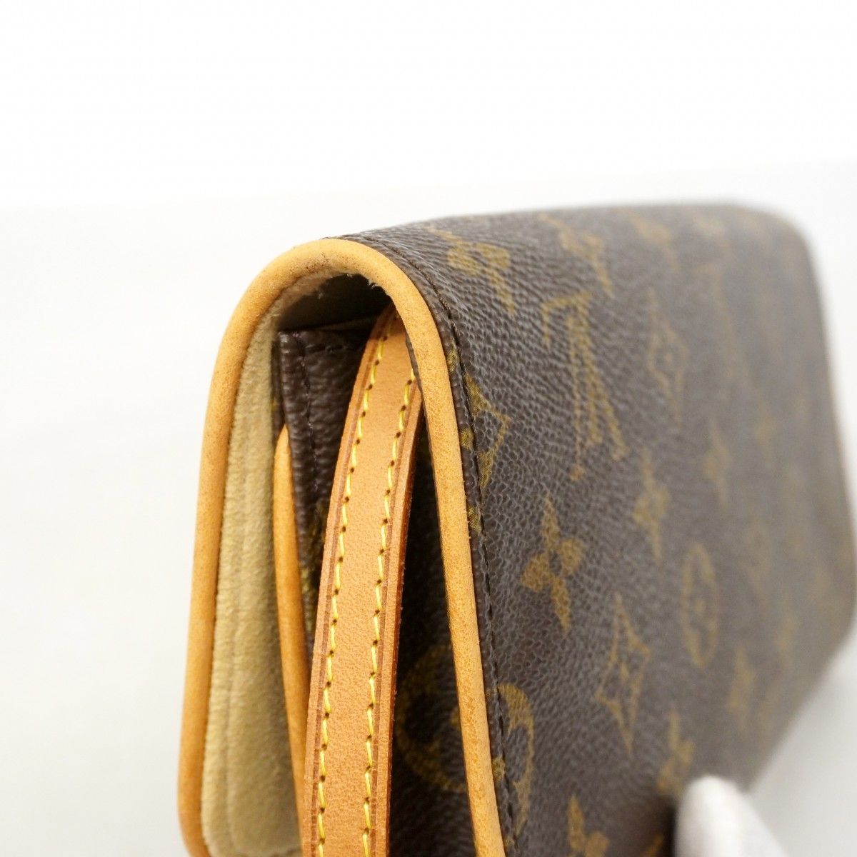 Louis Vuitton Shoulder Bag Monogram Pochette Twin GM Brown — view 8