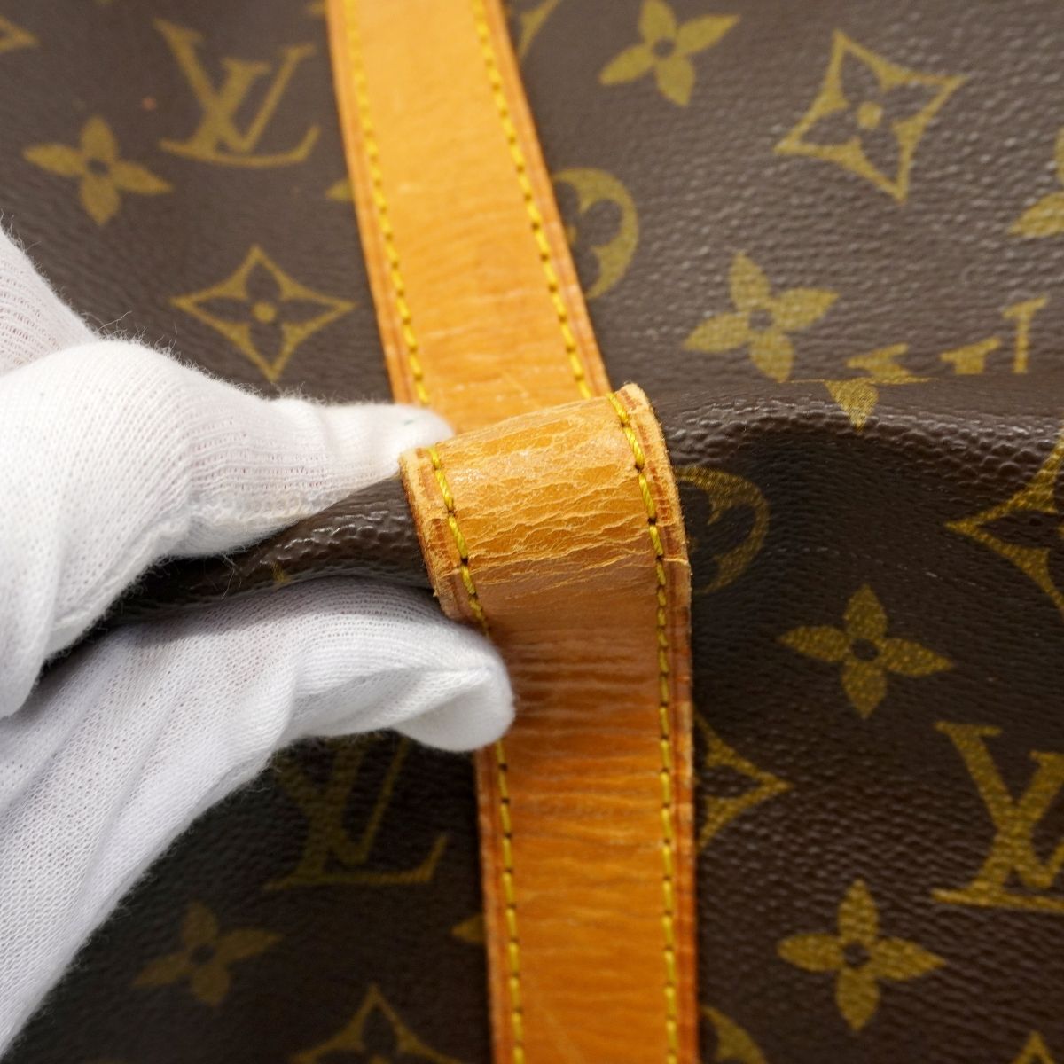 Louis Vuitton Boston Bag Monogram Keepall 50 Brown — view 8