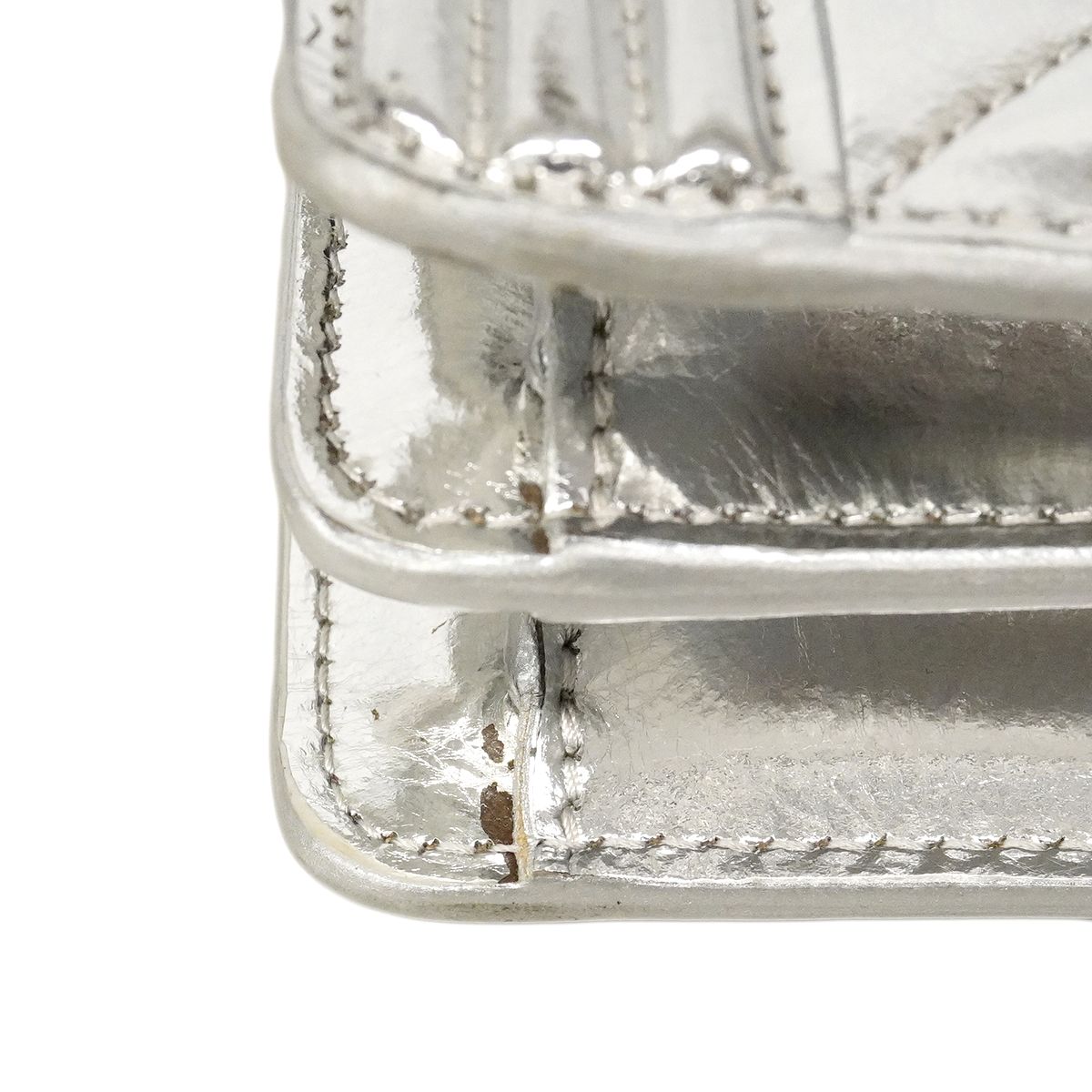 Chanel Shoulder Bag Boy Silver — view 8