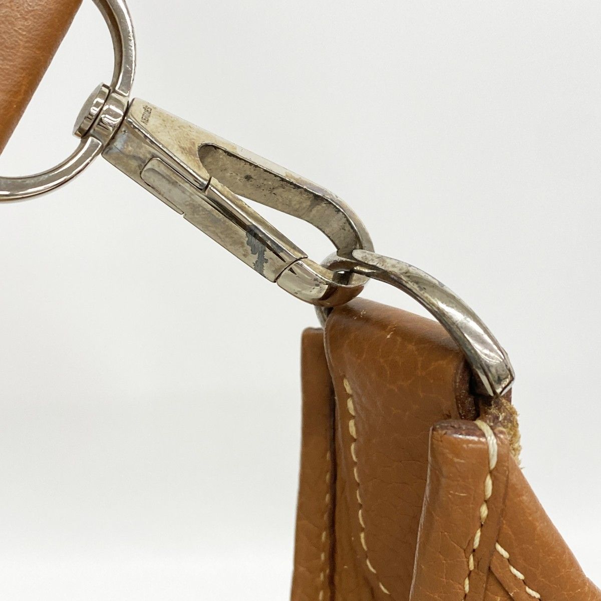 Hermes Shoulder Bag Taurillon Clemence Gold Silver — view 8