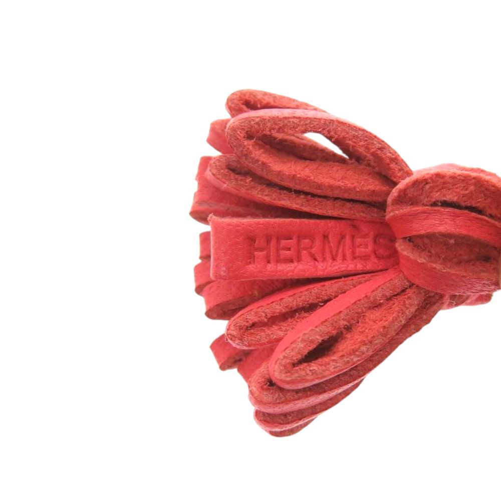 Hermes Carmencita Petit Pom 17 Anu Milo Rose Texas Key Holder — view 4