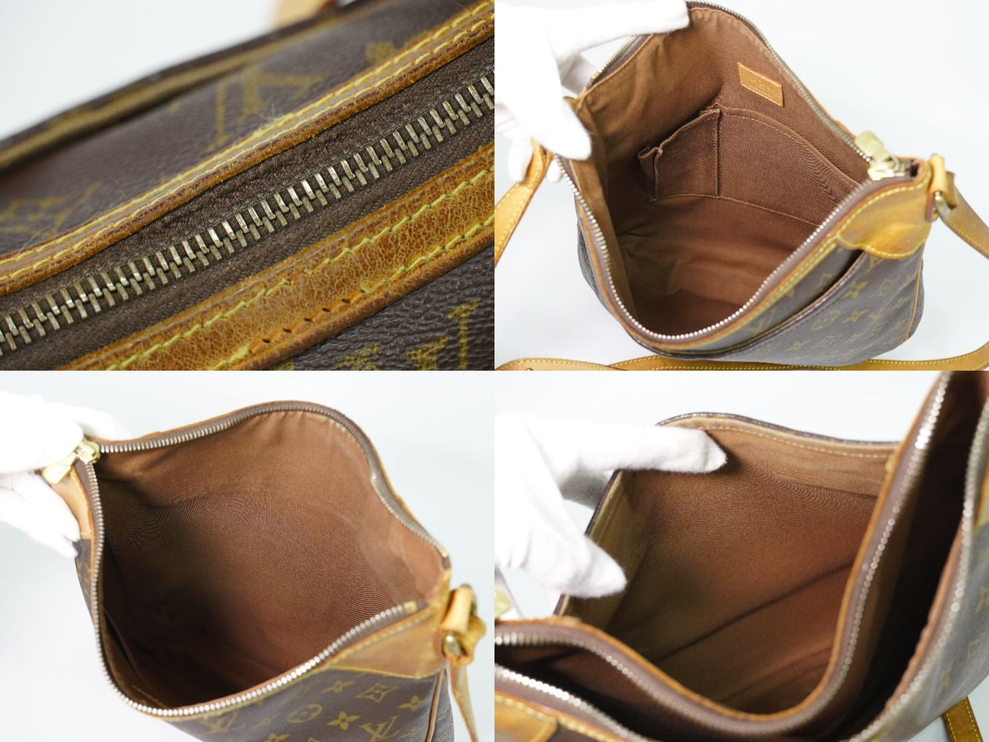 Louis Vuitton LV MM Monogram Shoulder Bag Pochette Brown Odeon Second — view 8