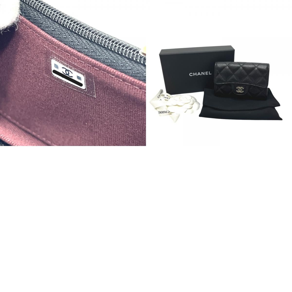 Chanel Coin Case Classicflap Card Caviar Leather Black — view 9