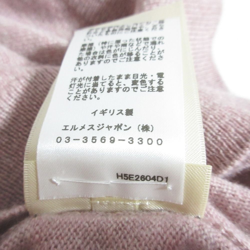 Hermes Lift Double Cashmere 100% Knit Sweater 38 Pink — view 9