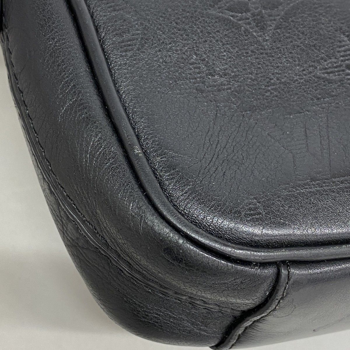 Louis Vuitton Shoulder Bag Monogram Shadow Danube PM Black — view 8