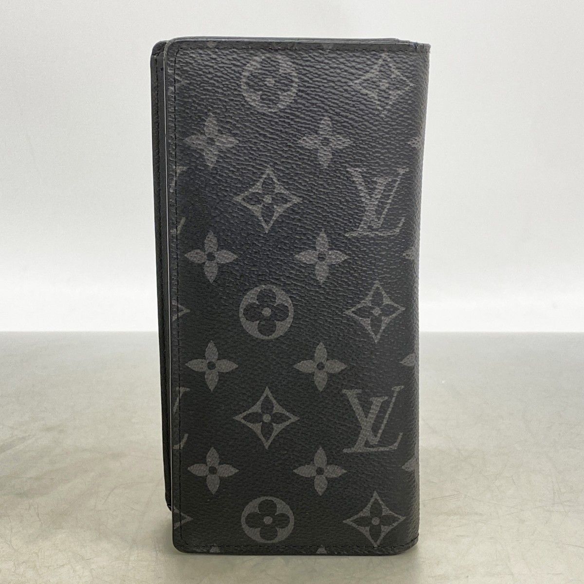 Louis Vuitton Wallet Monogram Eclipse Portefeuille Brazza Black — view 7