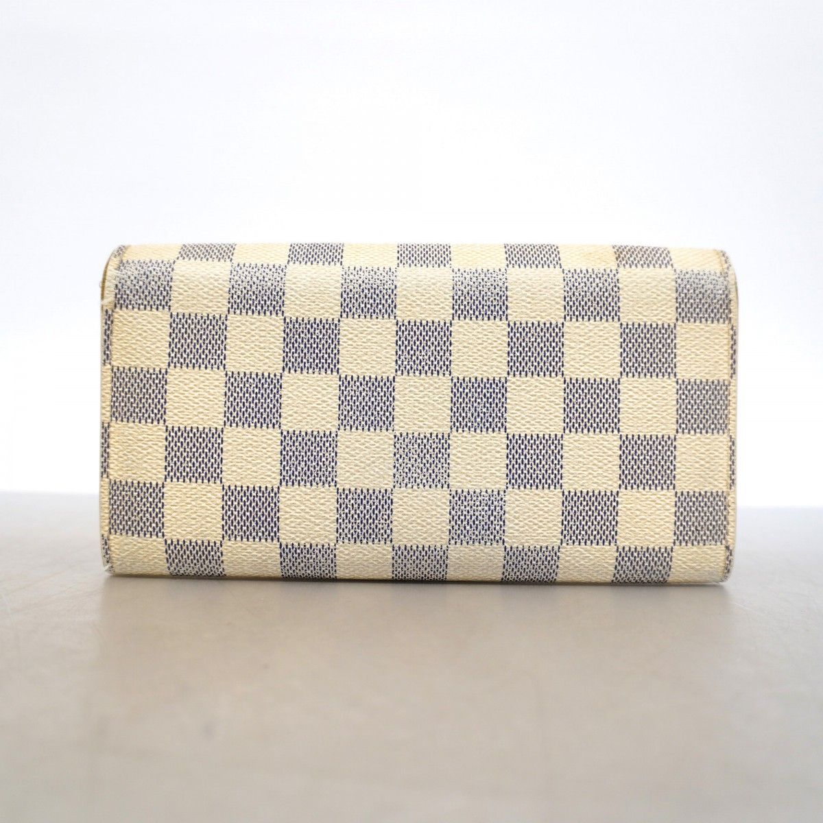Louis Vuitton Wallet Damier Azur Portefeuille Sarah White — view 9