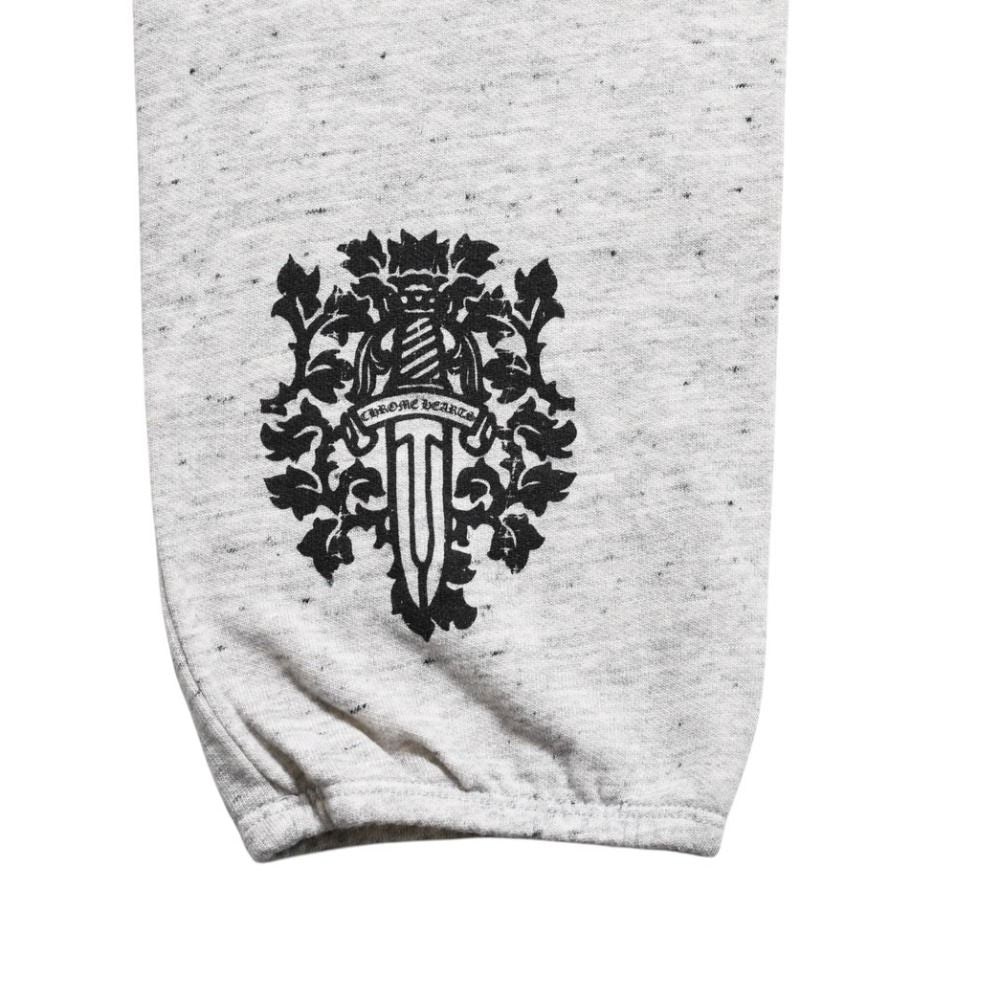 Chrome Hearts Sweatpants Gray CH Plus Vintage English Vine Dagger Pants — view 8