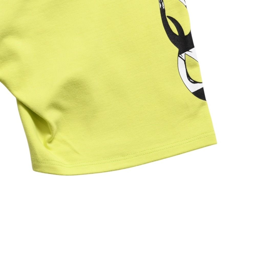 Chrome Hearts Matty Boy Link Biker Shorts Lime Green Cotton — view 8