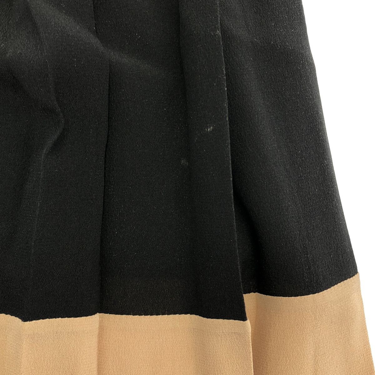 Dior Black Bicolor Silk Skirt 34 — view 7
