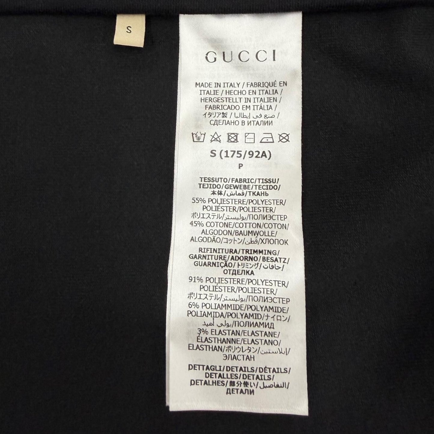 Gucci Interlocking Web Stripe Zipup Truck Jacket Black — view 9