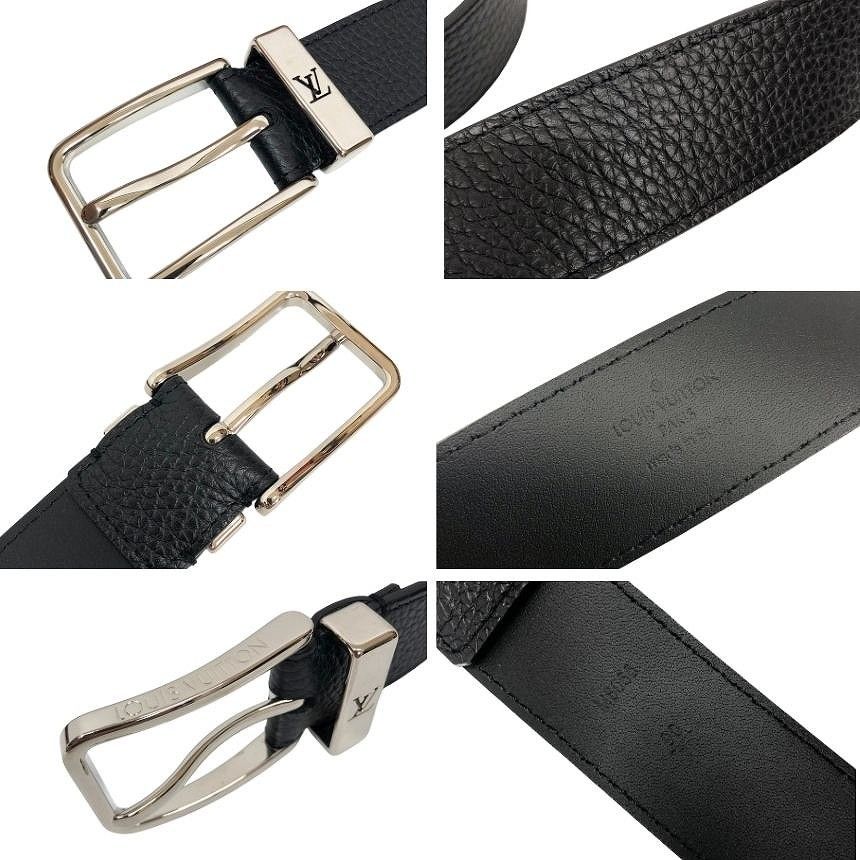 Louis Vuitton Belt Ceinture Pont Neuf 35 90 Black — view 3