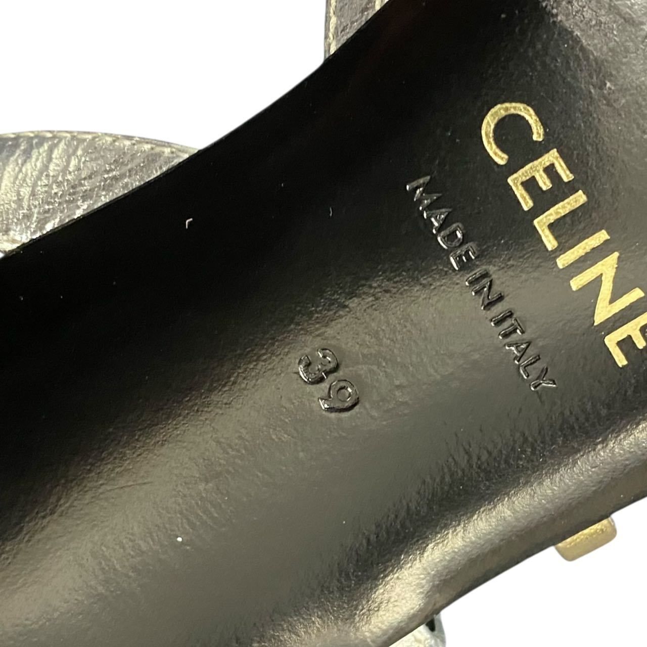 Celine Sandals Gold Silver — view 8