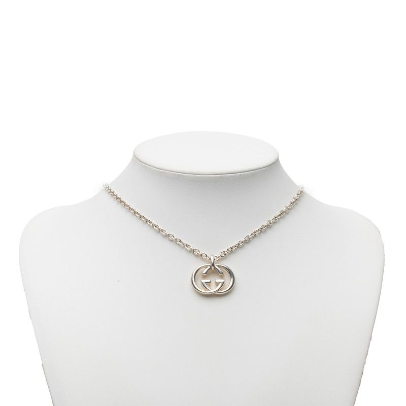 Gucci Interlocking G Chain Pendant Silver — view 7