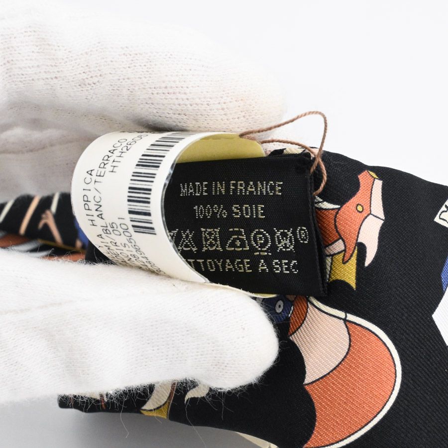 Hermes Scarf Twilly Scarves Black — view 5