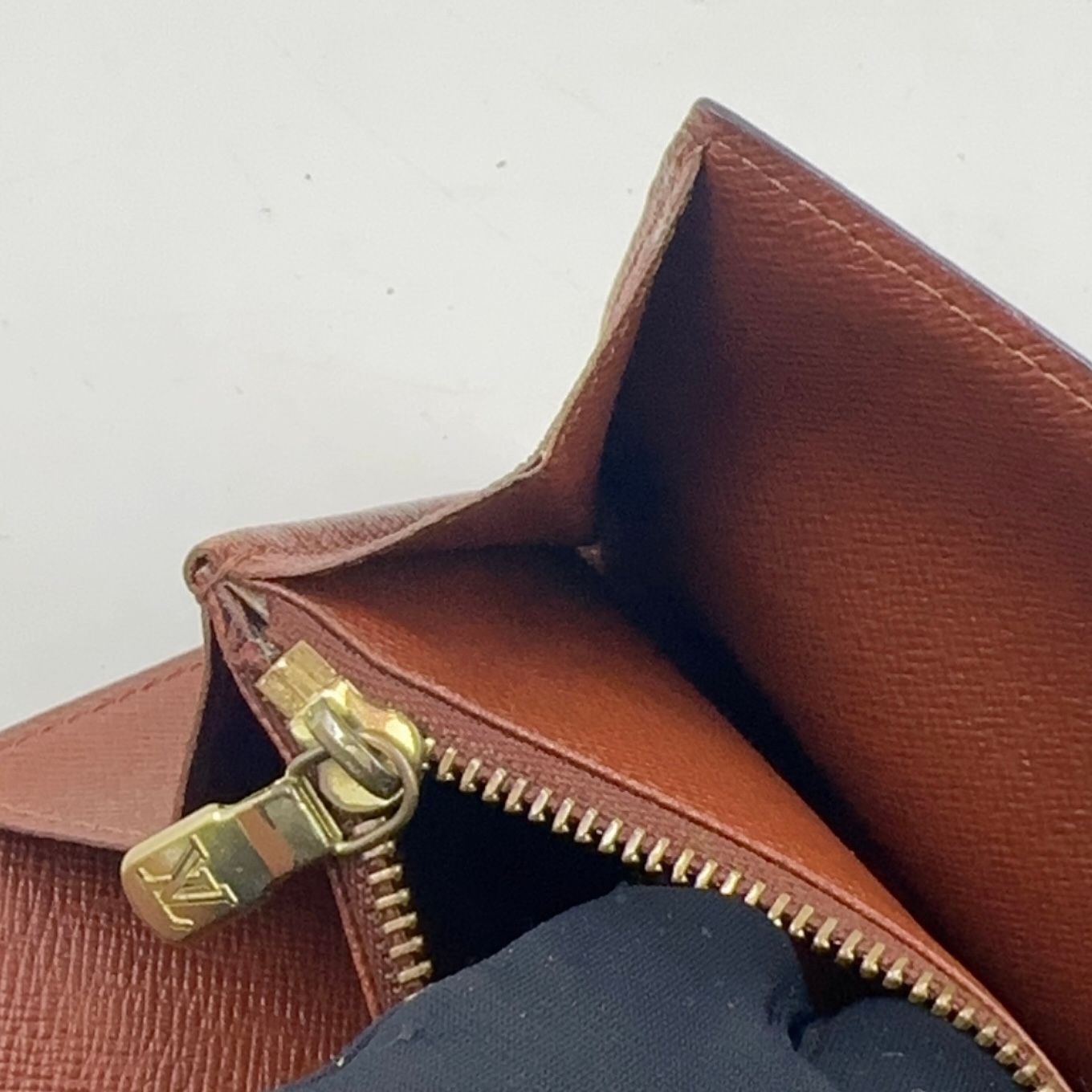 Louis Vuitton Porto International Monogram Leather Brown Tri Foldlong Wallet — view 9