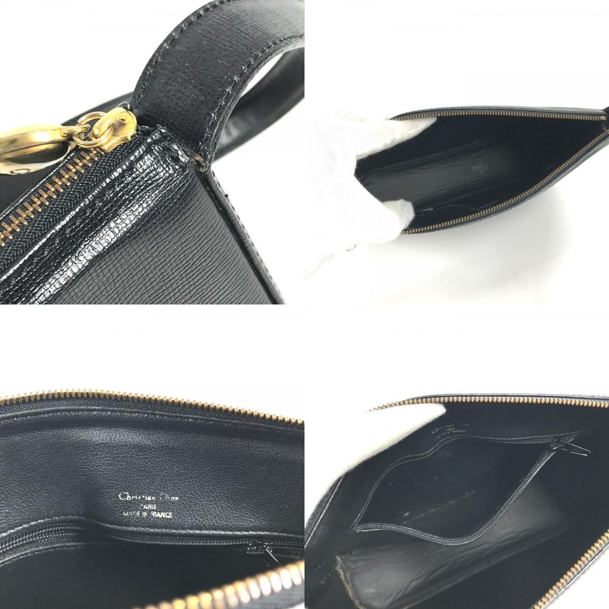 Dior Shoulder Bag CD Logo Leather Black — view 8